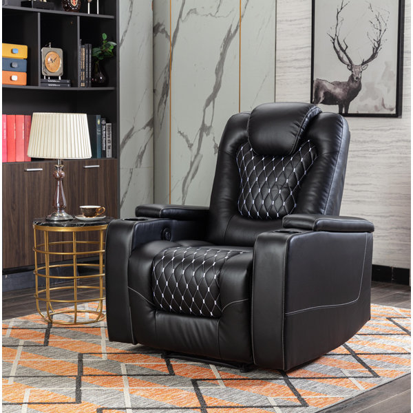 Black best sale chair recliner